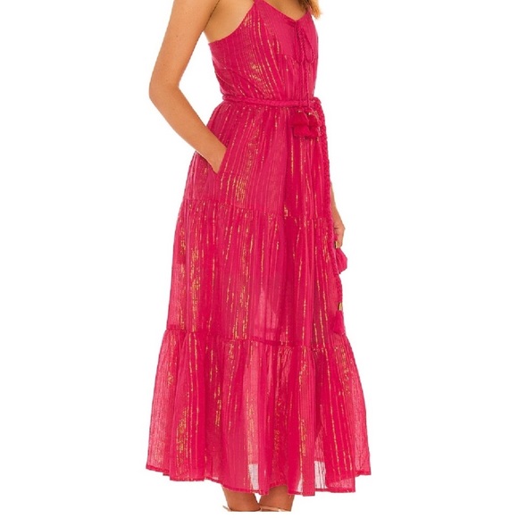 Karina Grimaldi Dresses & Skirts - Karina Grimaldi Dress or Cover Up Pink Small Metallic accent
